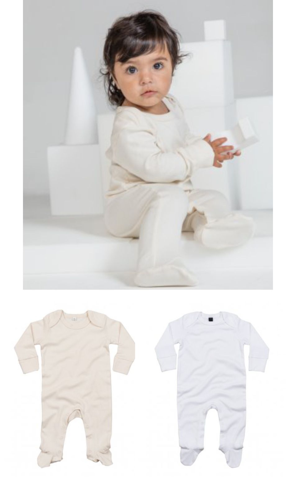 Babybugz BZ35 Organic Baby Sleepsuit with mitts  Babybugz BZ35 Organic Baby Sleepsuit with mitts